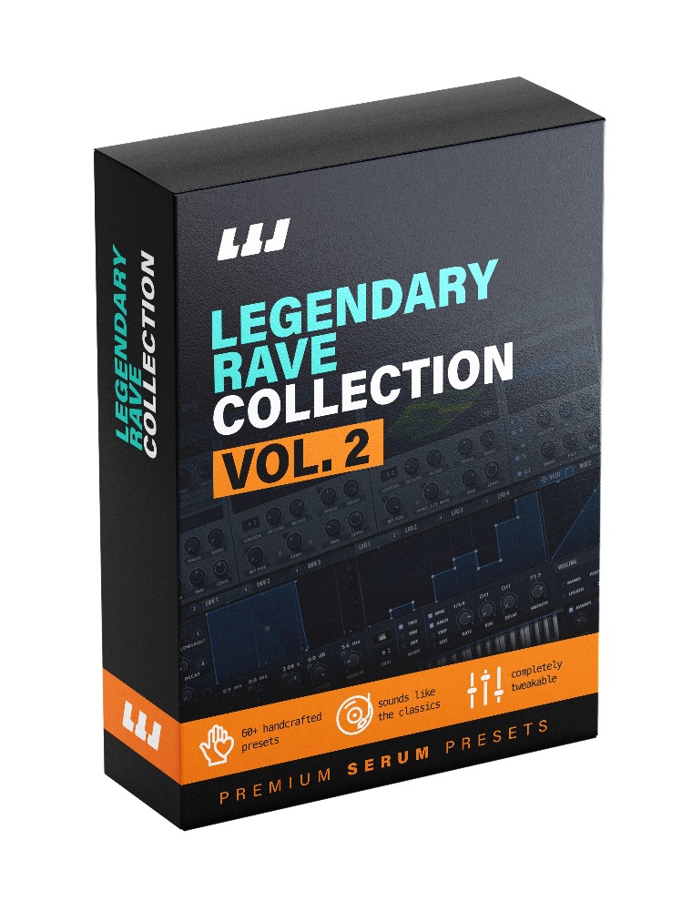 Wallsteyn Legendary Rave Collection Vol.2 — Serum preset pack box artwork